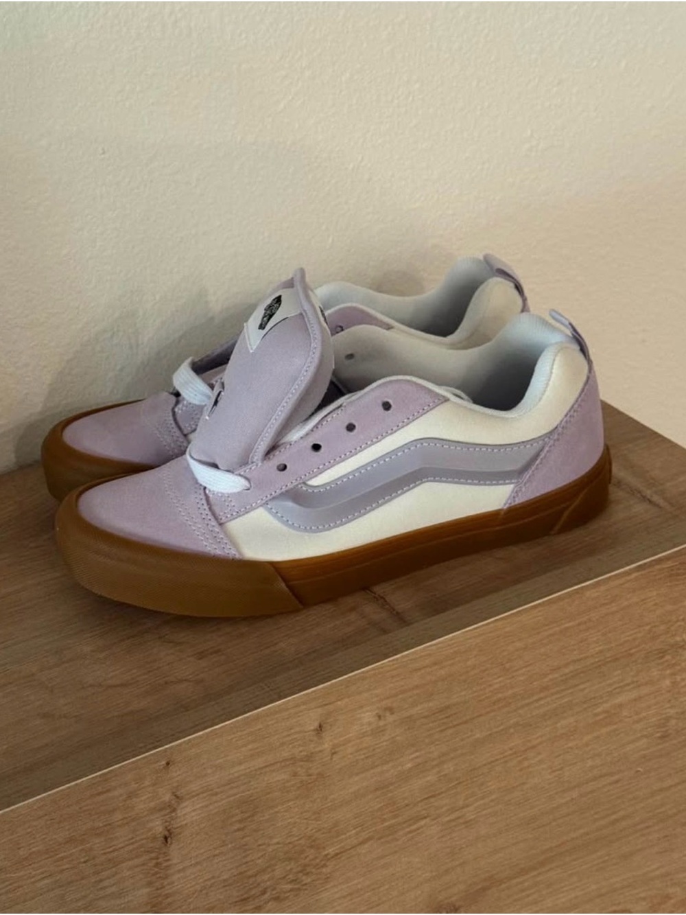 Vans Kids Lavender, White & Gum Skate Sneakers